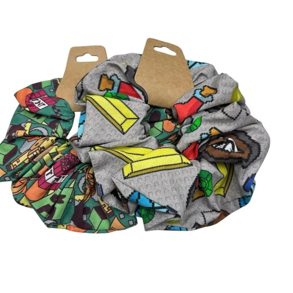 Scrunchies 2-Pack Handmade Dungeon & Mine craft